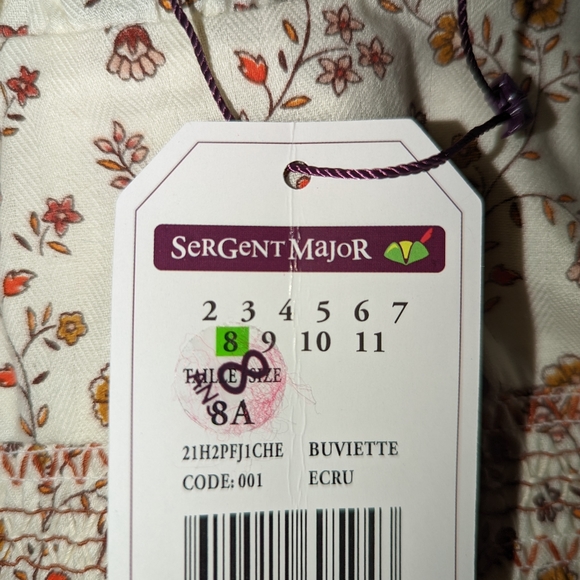 Sergeant Major dress floral print - Picture 2 of 2